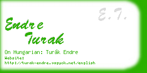 endre turak business card